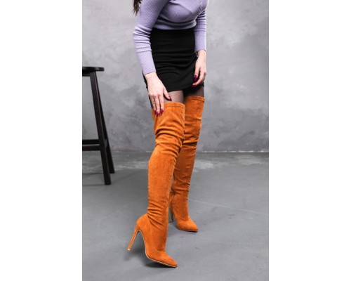 Ботфорты женские Fashion Wasp 3363 36 размер 23,5 см Горчичный Ботфорты женские Fashion Wasp 3363 36 размер 23,5 см Горчичный