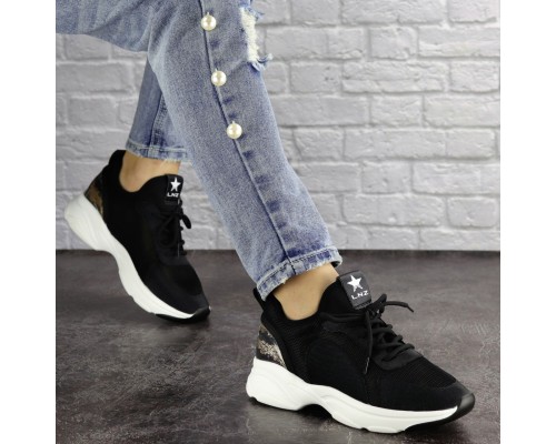 Женские кроссовки Fashion Tyson 1432 38 размер 24 см Черный Женские кроссовки Fashion Tyson 1432 38 размер 24 см Черный