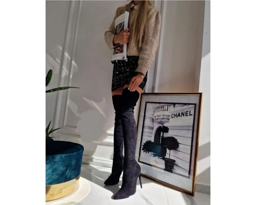 Женские ботфорты Fashion Pruesley 4008 39 размер 25 см Черный Женские ботфорты Fashion Pruesley 4008 39 размер 25 см Черный