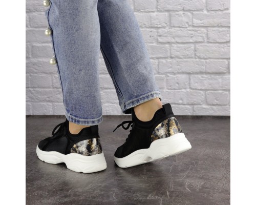 Женские кроссовки Fashion Tyson 1432 38 размер 24 см Черный Женские кроссовки Fashion Tyson 1432 38 размер 24 см Черный