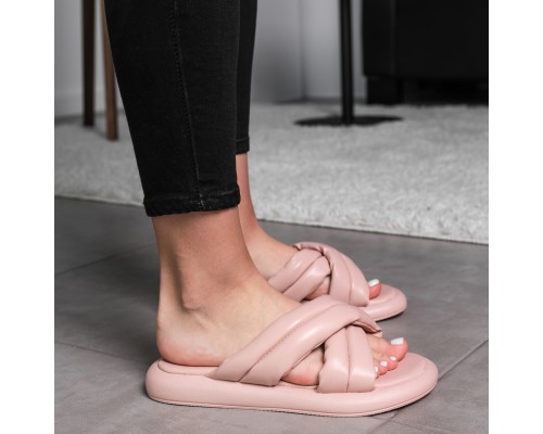 Шлепанцы женские Fashion Sadie 3672 38 размер 24,5 см Бежевый Шлепанцы женские Fashion Sadie 3672 38 размер 24,5 см Бежевый