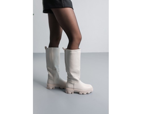 Сапоги женские Fashion Sirena 3858 40 размер 25,5 см Молочный Сапоги женские Fashion Sirena 3858 40 размер 25,5 см Молочный