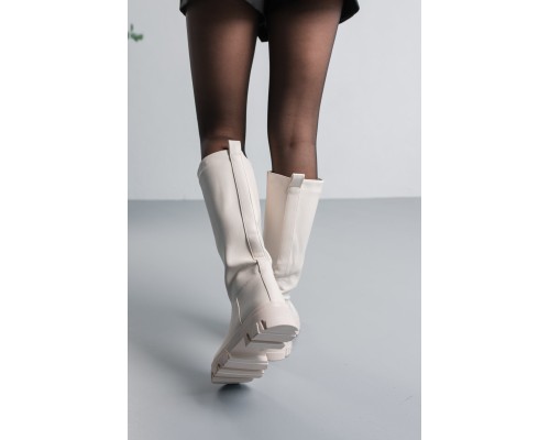 Сапоги женские Fashion Sirena 3858 40 размер 25,5 см Молочный Сапоги женские Fashion Sirena 3858 40 размер 25,5 см Молочный
