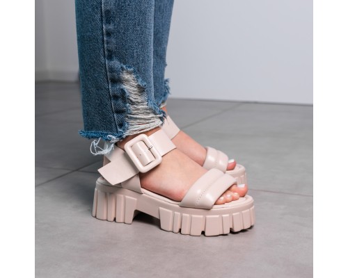 Женские сандалии Fashion Sheba 3636 38 размер 24,5 см Бежевый Женские сандалии Fashion Sheba 3636 38 размер 24,5 см Бежевый