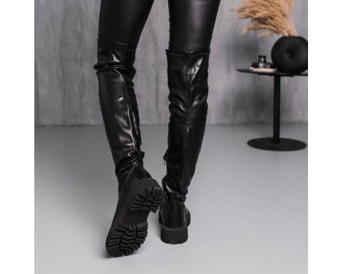 Ботфорты женские зимние Fashion Sleipnir 3886 38 размер 24,5 см Черный Ботфорты женские зимние Fashion Sleipnir 3886 38 размер 24,5 см Черный
