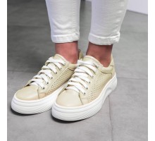 Кеды женские Fashion Paddy 3000 37 размер 24 см Бежевый