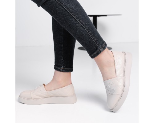 Лоферы женские Fashion Camilla 3895 36 размер 23,5 см Бежевый Лоферы женские Fashion Camilla 3895 36 размер 23,5 см Бежевый