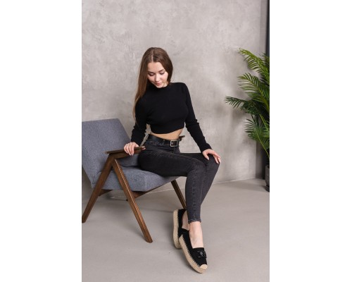 Женские эспадрильи Fashion Favorite 3976 38 размер 24 см Черный Женские эспадрильи Fashion Favorite 3976 38 размер 24 см Черный