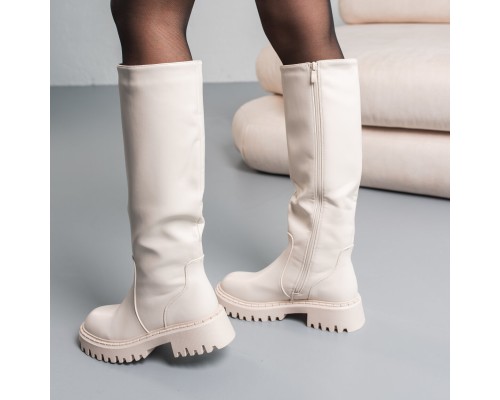 Сапоги женские Fashion Whitney 3839 38 размер 24,5 см Молочный Сапоги женские Fashion Whitney 3839 38 размер 24,5 см Молочный