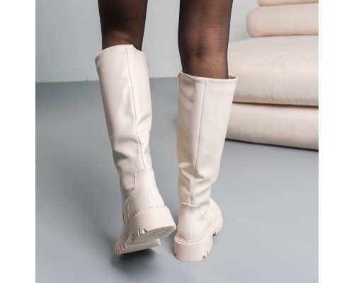Сапоги женские Fashion Whitney 3839 37 размер 24 см Молочный Сапоги женские Fashion Whitney 3839 37 размер 24 см Молочный