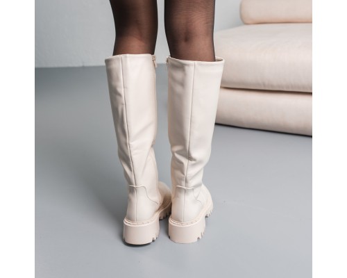 Сапоги женские Fashion Whitney 3839 37 размер 24 см Молочный Сапоги женские Fashion Whitney 3839 37 размер 24 см Молочный