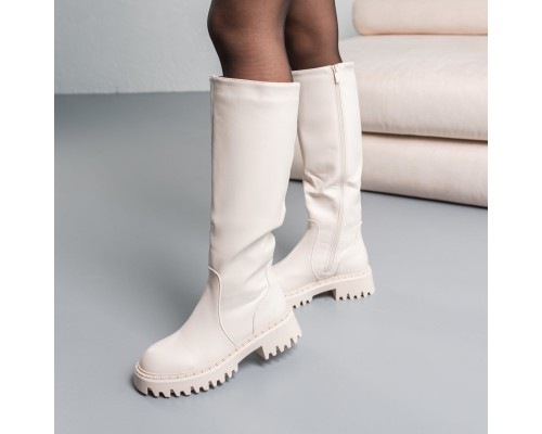 Сапоги женские Fashion Whitney 3839 38 размер 24,5 см Молочный Сапоги женские Fashion Whitney 3839 38 размер 24,5 см Молочный