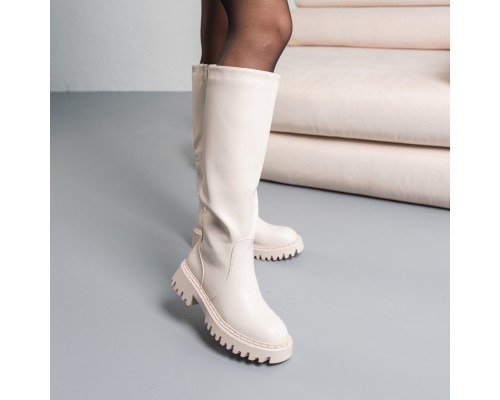 Сапоги женские Fashion Whitney 3839 38 размер 24,5 см Молочный Сапоги женские Fashion Whitney 3839 38 размер 24,5 см Молочный