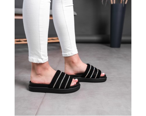 Шлепанцы женские Fashion Wocky 2837 38 размер 24,5 см Черный Шлепанцы женские Fashion Wocky 2837 38 размер 24,5 см Черный