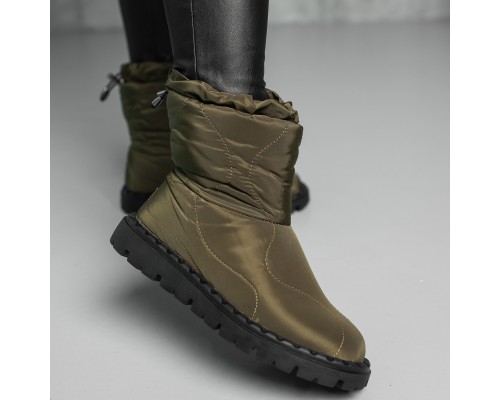 Ботинки дутики женские Fashion Molly 3878 37 размер 24 см Оливковый Ботинки дутики женские Fashion Molly 3878 37 размер 24 см Оливковый
