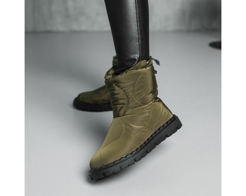Ботинки дутики женские Fashion Molly 3878 37 размер 24 см Оливковый Ботинки дутики женские Fashion Molly 3878 37 размер 24 см Оливковый