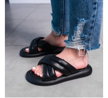 Шлепанцы женские Fashion Basil 3631 37 размер 24 см Черный