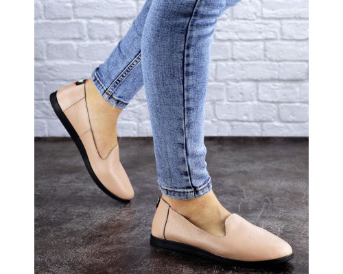 Женские слиперы кожаные Fashion Fletcher 1954 36 размер 23,5 см Бежевый Женские слиперы кожаные Fashion Fletcher 1954 36 размер 23,5 см Бежевый