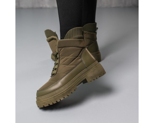 Ботинки женские Fashion Troktsky 3798 36 размер 23,5 см Оливковый Ботинки женские Fashion Troktsky 3798 36 размер 23,5 см Оливковый