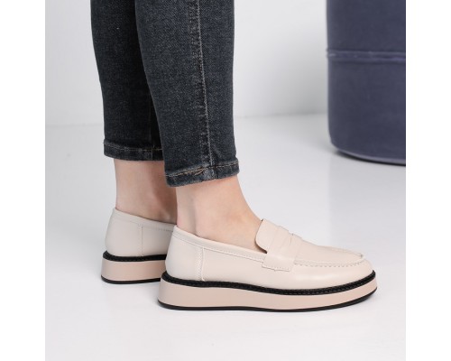 Лоферы женские Fashion Ann 3907 40 размер 25,5 см Бежевый Лоферы женские Fashion Ann 3907 40 размер 25,5 см Бежевый