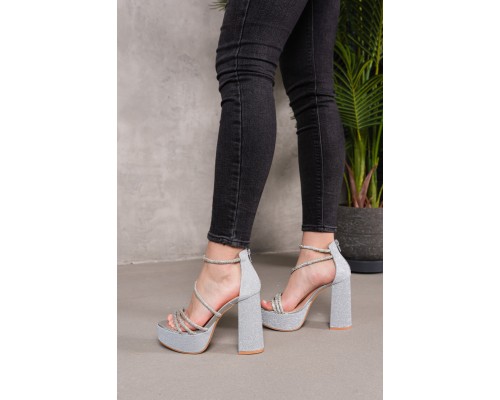 Женские босоножки Fashion Roxana 3964 38 размер 24,5 см Серебристый Женские босоножки Fashion Roxana 3964 38 размер 24,5 см Серебристый