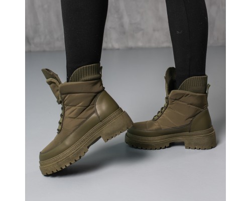 Ботинки женские Fashion Troktsky 3798 36 размер 23,5 см Оливковый Ботинки женские Fashion Troktsky 3798 36 размер 23,5 см Оливковый