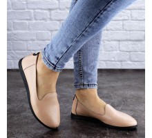 Женские слиперы кожаные Fashion Fletcher 1954 36 размер 23,5 см Бежевый
