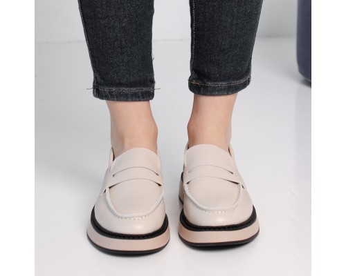 Лоферы женские Fashion Ann 3907 40 размер 25,5 см Бежевый Лоферы женские Fashion Ann 3907 40 размер 25,5 см Бежевый