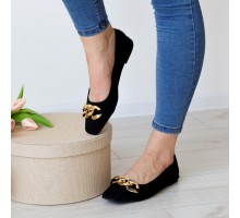 Женские балетки Fashion Goddess 3144 36 размер 23,5 см Черный