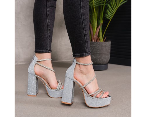 Женские босоножки Fashion Roxana 3964 38 размер 24,5 см Серебристый Женские босоножки Fashion Roxana 3964 38 размер 24,5 см Серебристый