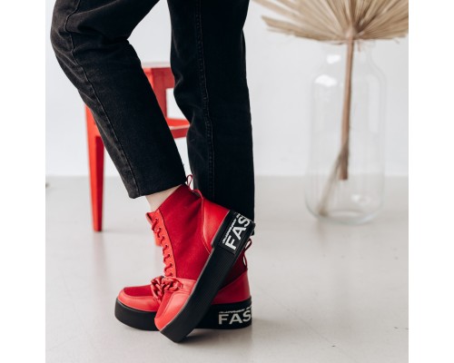 Ботинки женские зимние Fashion Sugar 3309 38 размер 23,5 см Красный Ботинки женские зимние Fashion Sugar 3309 38 размер 23,5 см Красный