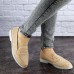 Мокасины женские Fashion Diana 1875 37 размер 24 см Бежевый