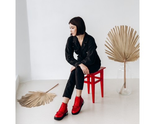 Ботинки женские зимние Fashion Sugar 3309 38 размер 23,5 см Красный Ботинки женские зимние Fashion Sugar 3309 38 размер 23,5 см Красный
