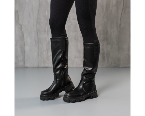 Сапоги женские Fashion Yentl 3870 37 размер 24 см Черный Сапоги женские Fashion Yentl 3870 37 размер 24 см Черный