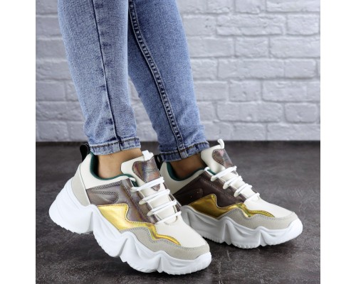 Кроссовки женские Fashion Frasier 2126 39 размер 25 см Бежевый Кроссовки женские Fashion Frasier 2126 39 размер 25 см Бежевый