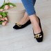 Женские балетки Fashion Goddess 3144 38 размер 24,5 см Черный