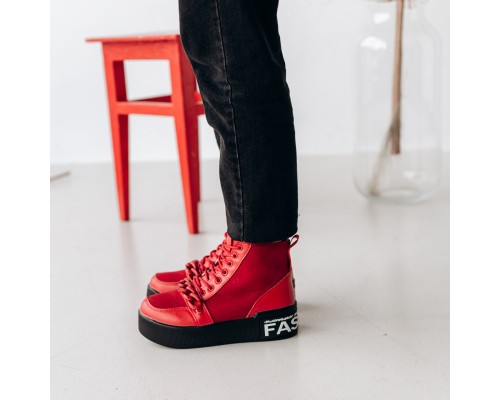 Ботинки женские зимние Fashion Sugar 3309 38 размер 23,5 см Красный Ботинки женские зимние Fashion Sugar 3309 38 размер 23,5 см Красный