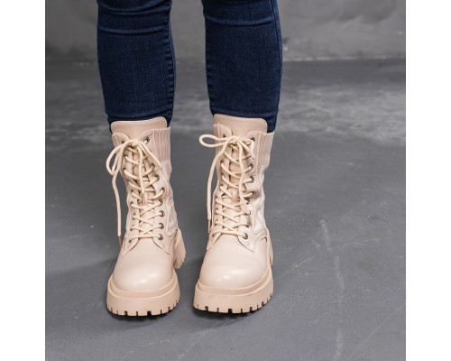 Ботинки женские Fashion Horseshoe 3367 39 размер 25 см Бежевый Ботинки женские Fashion Horseshoe 3367 39 размер 25 см Бежевый