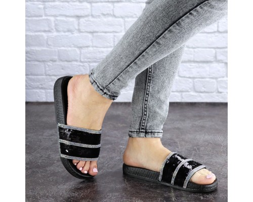 Женские шлепки Fashion Brutus 1744 36 размер 22,5 см Черный Женские шлепки Fashion Brutus 1744 36 размер 22,5 см Черный