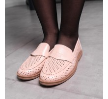 Мокасины женские Fashion Hope 3579 37 размер 24 см Бежевый