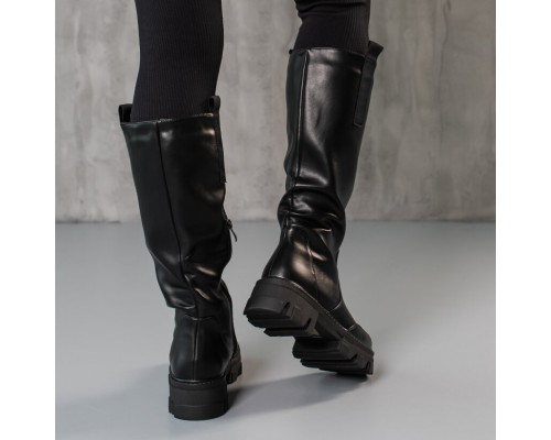 Сапоги женские Fashion Yentl 3870 39 размер 25 см Черный Сапоги женские Fashion Yentl 3870 39 размер 25 см Черный