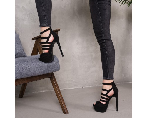 Женские босоножки Fashion Abigayle 3930 38 размер 24,5 см Черный Женские босоножки Fashion Abigayle 3930 38 размер 24,5 см Черный