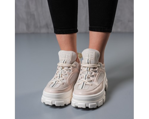 Кроссовки женские Fashion Above 3760 40 размер 25 см Бежевый Кроссовки женские Fashion Above 3760 40 размер 25 см Бежевый