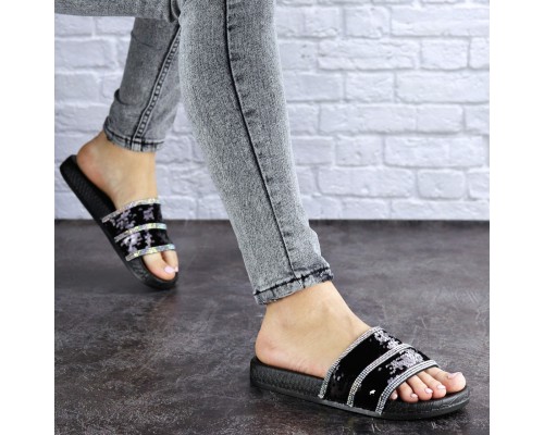 Женские шлепки Fashion Brutus 1744 36 размер 22,5 см Черный Женские шлепки Fashion Brutus 1744 36 размер 22,5 см Черный