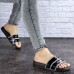 Женские шлепки Fashion Brutus 1744 36 размер 22,5 см Черный