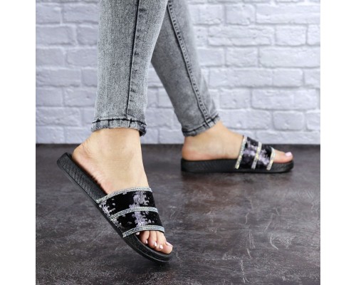 Женские шлепки Fashion Brutus 1744 36 размер 22,5 см Черный Женские шлепки Fashion Brutus 1744 36 размер 22,5 см Черный