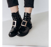 Ботинки женские Fashion Alabama 3293 37 размер 24 см Черный