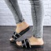 Женские шлепки Fashion Brutus 1744 36 размер 22,5 см Черный