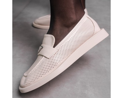 Лоферы женские Fashion Aretha 3574 38 размер 24,5 см Бежевый Лоферы женские Fashion Aretha 3574 38 размер 24,5 см Бежевый