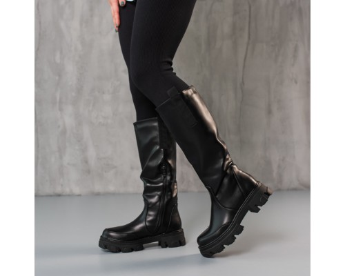Сапоги женские Fashion Yentl 3870 39 размер 25 см Черный Сапоги женские Fashion Yentl 3870 39 размер 25 см Черный